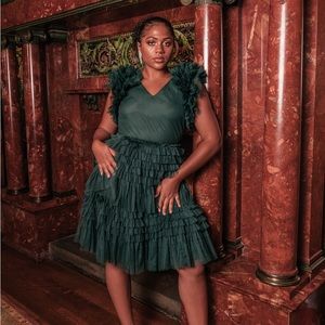 JessaKae Cherish Dress in Emerald